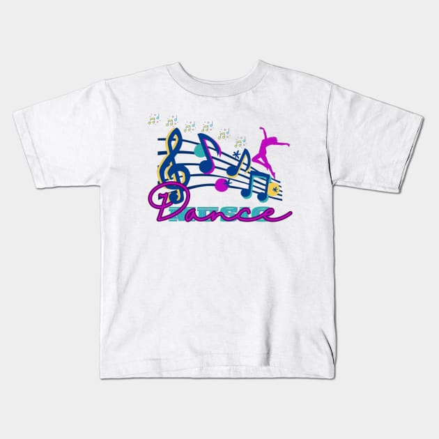 DANCE WHEN YOU GET THE CHANCE Kids T-Shirt by Sharing Love